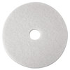 A Picture of product MMM-20313 3M™ White Super Polish Floor Pads 4100 Low-Speed Polishing 27" Diameter, 5/Carton