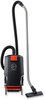 A Picture of product HVR-CH93619 Hoover® Commercial HVRPWR™ 40V Cordless Backpack Vacuum, Battery Sold Separately, 6 qt Tank Capacity, Black/Red