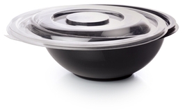Super Bowl Flat PET Lids for 32 oz. Salad Bowls. Clear. 100/case.