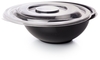 A Picture of product FIS-5032FL Super Bowl Flat PET Lids for 32 oz. Salad Bowls. Clear. 100/case.
