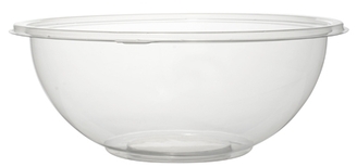 Super Bowl PETE Salad Bowls. 160 oz. Clear. 25/case.