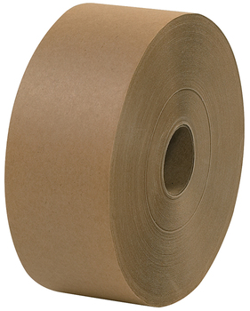 Water Activated Tape - Central® 160 Natural Kraft Paper Gummed Tape. 3 in. X 600 ft. Kraft. 10 rolls/case.