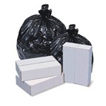 Can Liner.  40" x 46".  40 - 45 Gallon.  1.40 Mil.  Black. Coreless Roll.  Interleaved.