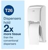 A Picture of product TRK-110292A Tork® Advanced High Capacity Embossed Bath Tissue Rolls. 2-Ply, White. 1,000 sheets/roll, 36 rolls/carton.