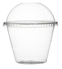 A Picture of product FIS-3192DL Super Sips PET Dome Lids, No Hole, for 9 oz. sq. and 12 oz. Cups. Clear. 100/pack, 10 packs/case.