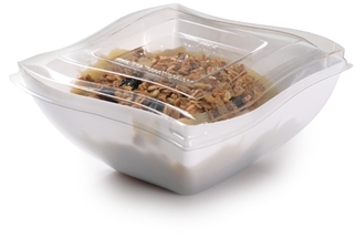 16 OZ. BOWL FLAT LID PET 100 per case