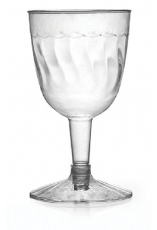 Flairware 2 Piece Wine Goblets. 5 oz. 20/bag, 18 bags/carton.
