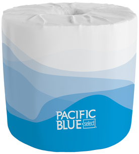 PACIFIC BLUE SELECT® STANDARD ROLL EMBOSSED 2-PLY TOILET PAPER, WHITE, 18280/01, 550 SHEETS PER ROLL, 80 ROLLS PER CASE 80 ROLL(S) @ 550 Sheets, Sheet (WxL) 3.8" x 4"