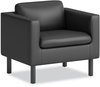 A Picture of product HON-VP3LCHRBLK HON® Parkwyn Series Club Chair 33" x 26.75" 29", Black Seat, Back, Base
