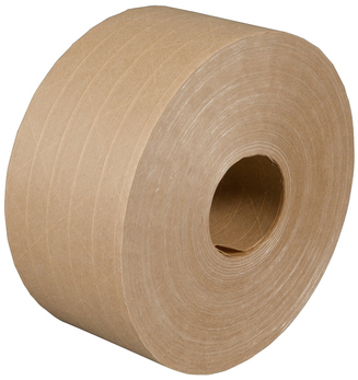 Central 240 Reinforced Kraft Paper Tape - 3" x 450 ft., Kraft, 10 Rolls/Case