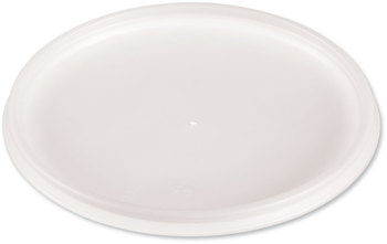 Dart HIPS Vented Lids. 32 oz. Translucent. 100 items/sleeve, 10 sleeves/case.