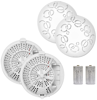 Easy Fresh 2.0 Starter Kit, Spiced Apple Scent, 2 Dispensers, 2 Covers with Batteries.