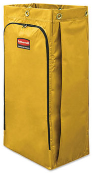 High Capacity Vinyl Replacement Bag. 34 gal. 16.8 X 10.5 X 33 in. Yellow.