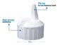 A Picture of product AMZ-41244 Consolidated Plastics Flip Top Dispensing Caps. 28 mm, 28-400 Finish. White. 12/case.