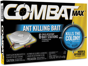Combat® Source Kill MAX Ant Killing Bait Stations. 0.21 oz. 6/box 12 boxes/carton.