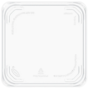 A Picture of product DCC-SBTGRL TamperGuard™ Snack Box PET Recessed Lids. 0.4 X 5.9 X 5.9 in. 75 lids/sleeve, 4 sleeves/case.