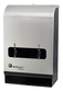 A Picture of product HOS-EVNT4SB EvoGen® EVNT4 No-Touch, Hands Free, Dual Pad/Tampon Dispenser, Stainless/Black
