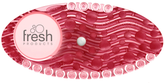 Fresh Products Curve Air Freshener with Clips. Red. Spiced Apple scent. 10/box, 60/case.