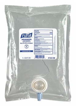 PURELL® Green Certified Advanced Hand Sanitizer. 1000 ml. Fragrance-Free. 8/case.