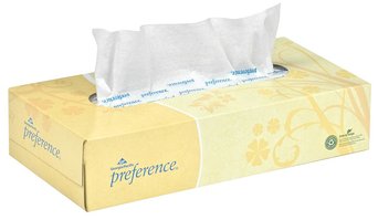 Georgia Pacific® Pacific Blue Select™ 2-Ply Facial Tissue, Flat Box, 100 Sheets/Box, 30 Boxes/Case