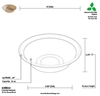 A Picture of product FIS-43RB32 8" 32 OZ. ROUND BOWL - PFAS FREE.  300/cs