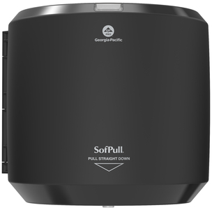 GP PRO Sofpull® Large High-Capacity Centerpull Paper Towel Dispenser. 11.330 X 10.130 X 10.580 in. Black.