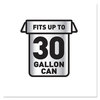 A Picture of product CLO-78952 Glad® Drawstring Large Trash Bags. 30 gal. 1.05 mil. 30 X 33 in. Black. 90/carton.