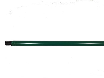 48" Green Metal Handle - 7/8" Dia. - Threaded, 25/Case