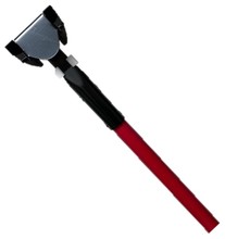 5' Red Fiberglass Clip -On Dustmop Handle, 12/Case