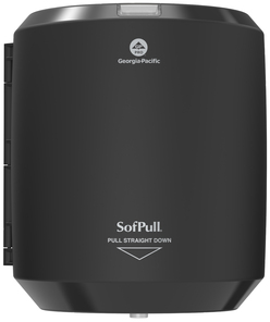 Sofpull® Centerpull Regular Paper Towel Dispenser  By Gp Pro (Georgia Pacific), Black, 1 Dispenser