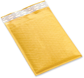 Universal® Peel Seal Strip Cushioned Mailer #0, Extension Flap, Self-Adhesive Closure, 6 x 10, 25/Carton