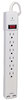 A Picture of product IVR-71660 Innovera® Surge Protector 6 AC Outlets/2 USB Ports, ft Cord, 1,080 J, White