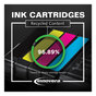 A Picture of product IVR-3YM57AN Innovera® 3YM57AN, 3YM58AN Ink Remanufactured Black Replacement for 67XL (3YM57AN), 240 Page-Yield