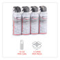 A Picture of product IVR-10014 Innovera® Compressed Air Duster Cleaner 10 oz Can, 4/Pack