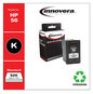 A Picture of product IVR-20056 Innovera® 20056, 20057 Inkjet Cartridge Remanufactured Black Ink, Replacement for 56 (C6656AN), 450 Page-Yield