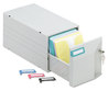 A Picture of product SAM-39501 Innovera® CD/DVD Storage Drawer Holds 150 Discs, Light Gray