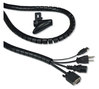 A Picture of product IVR-39660 Innovera® Floor Sleeve Cable Protector Management Coiled Tube, 0.75" Dia x 77.5" Long, Black