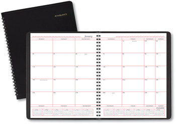 AT-A-GLANCE® Monthly Planner in Business Week Format 10 x 8, Black Cover, 12-Month (Jan to Dec): 2026