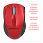 A Picture of product IVR-62204 Innovera® Mini Wireless Optical Mouse 2.4 GHz Frequency/30 ft Range, Left/Right Hand Use, Red/Black