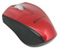 A Picture of product IVR-62204 Innovera® Mini Wireless Optical Mouse 2.4 GHz Frequency/30 ft Range, Left/Right Hand Use, Red/Black