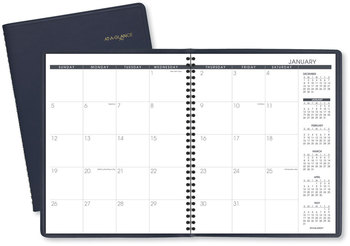 AT-A-GLANCE® Monthly Planner 11 x 9, Navy Cover, 15-Month: Jan 2026 to Mar 2027
