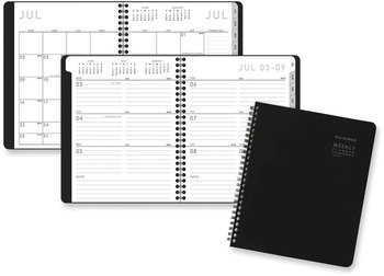AT-A-GLANCE® Contempo Lite Academic Year Weekly/Monthly Planner 8.75 x 7.87, Black Cover, 12-Month (July to June): 2025 2026