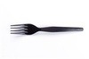 A Picture of product DXE-FH517 Dixie® Plastic Cutlery, Heavyweight Forks, Black, 1,000/Case