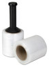 A Picture of product UNV-051080 Universal® Handwrap Film Unstretched with Reusable Handle-Style Dispenser, 5" x 1,000 ft, 20 mic (80-Gauge), Clear, 12/Carton