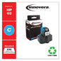 A Picture of product IVR-71WN Innovera® 21WN, 71WN, 72WN, 73WN, 74WN, 75WN Inkjet Cartridge Remanufactured Cyan Ink, Replacement for 02 (C8771WN), 400 Page-Yield