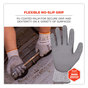 A Picture of product EGO-10464 ergodyne® ProFlex 7030 ANSI A3 PU Coated CR Gloves Gray, Large, Pair, Ships in 1-3 Business Days