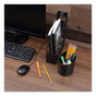 A Picture of product UNV-08108 Universal® Recycled Plastic Big Pencil Cup 4.38" Diameter x 5.63"h, Black