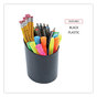 A Picture of product UNV-08108 Universal® Recycled Plastic Big Pencil Cup 4.38" Diameter x 5.63"h, Black