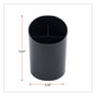 A Picture of product UNV-08108 Universal® Recycled Plastic Big Pencil Cup 4.38" Diameter x 5.63"h, Black