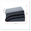 A Picture of product UNV-08116 Universal® Recycled Telephone Stand and Message Center, 12.25 x 10.5 5.25, Black